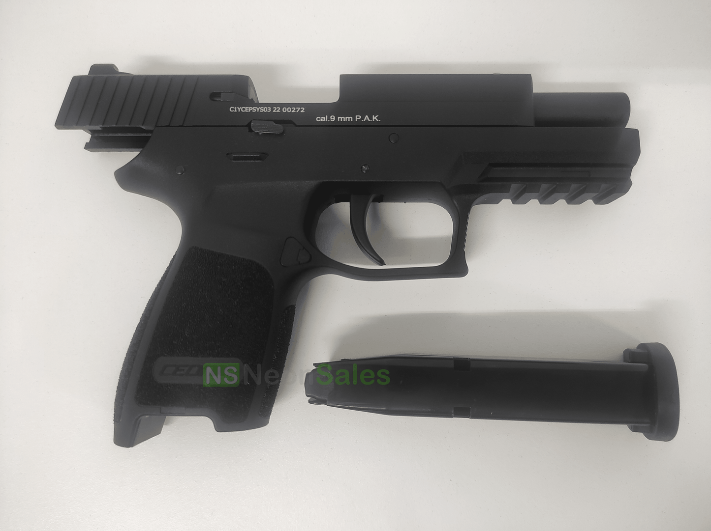 CEONIC P250 (P320 REPLICA) BLANK GUN - BLACK - NeonSales {{ shop.shopifyCountryName }}