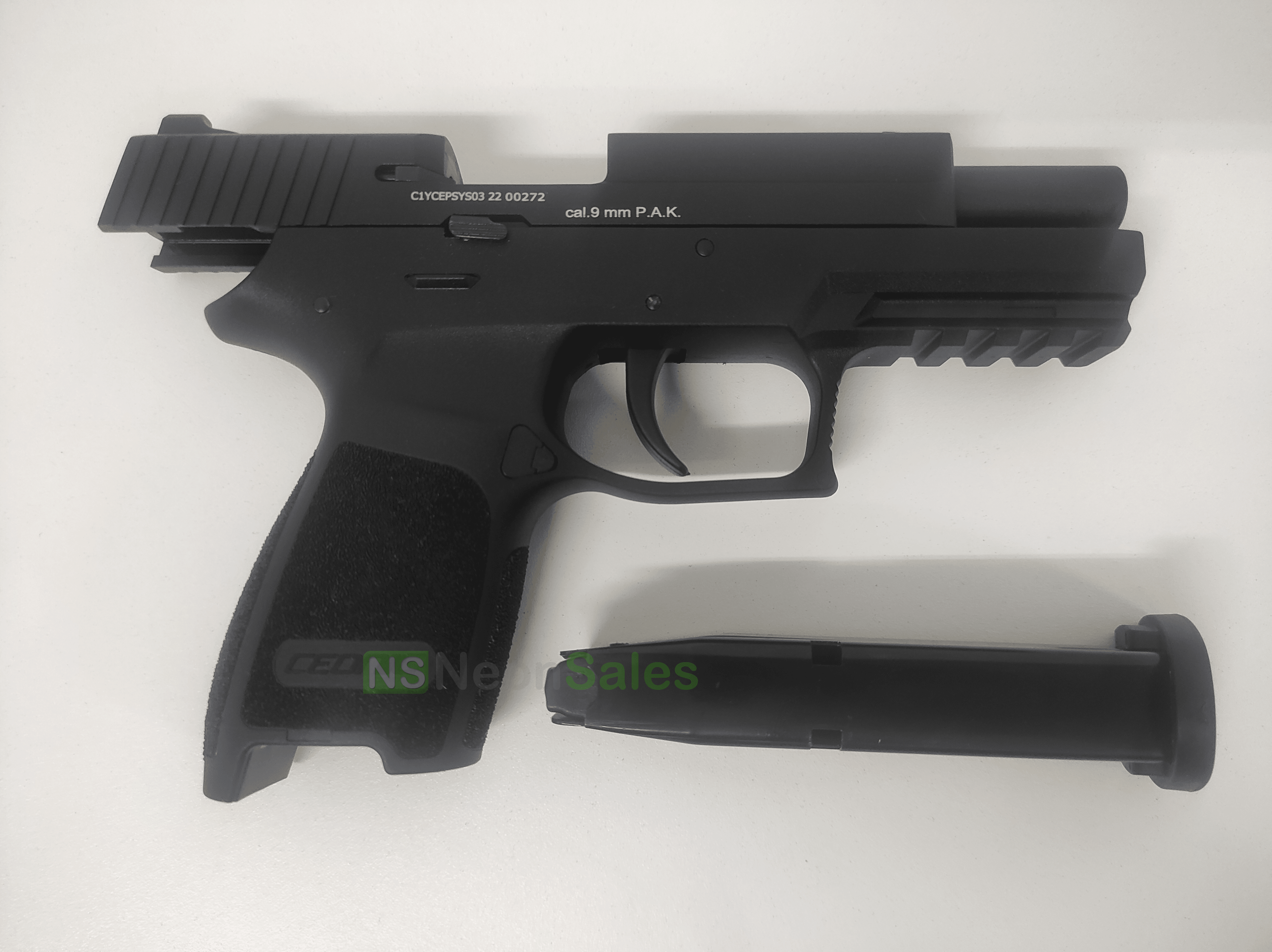 CEONIC P250 (P320 REPLICA) BLANK GUN - BLACK - NeonSales {{ shop.shopifyCountryName }}