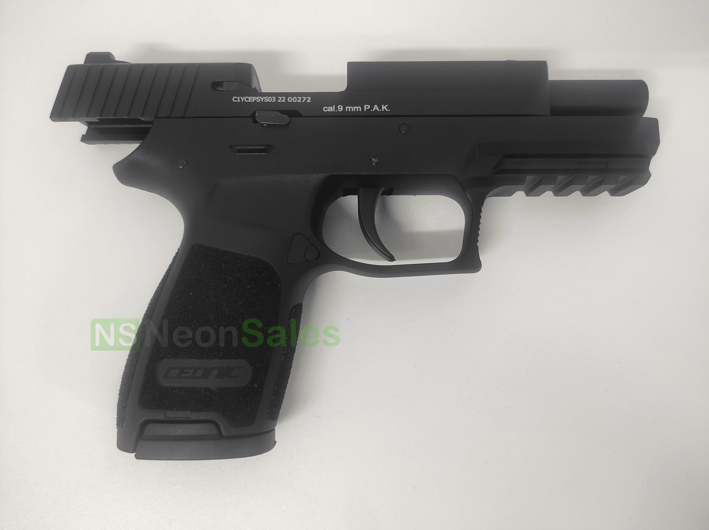 CEONIC P250 (P320 REPLICA) BLANK GUN - BLACK - NeonSales {{ shop.shopifyCountryName }}