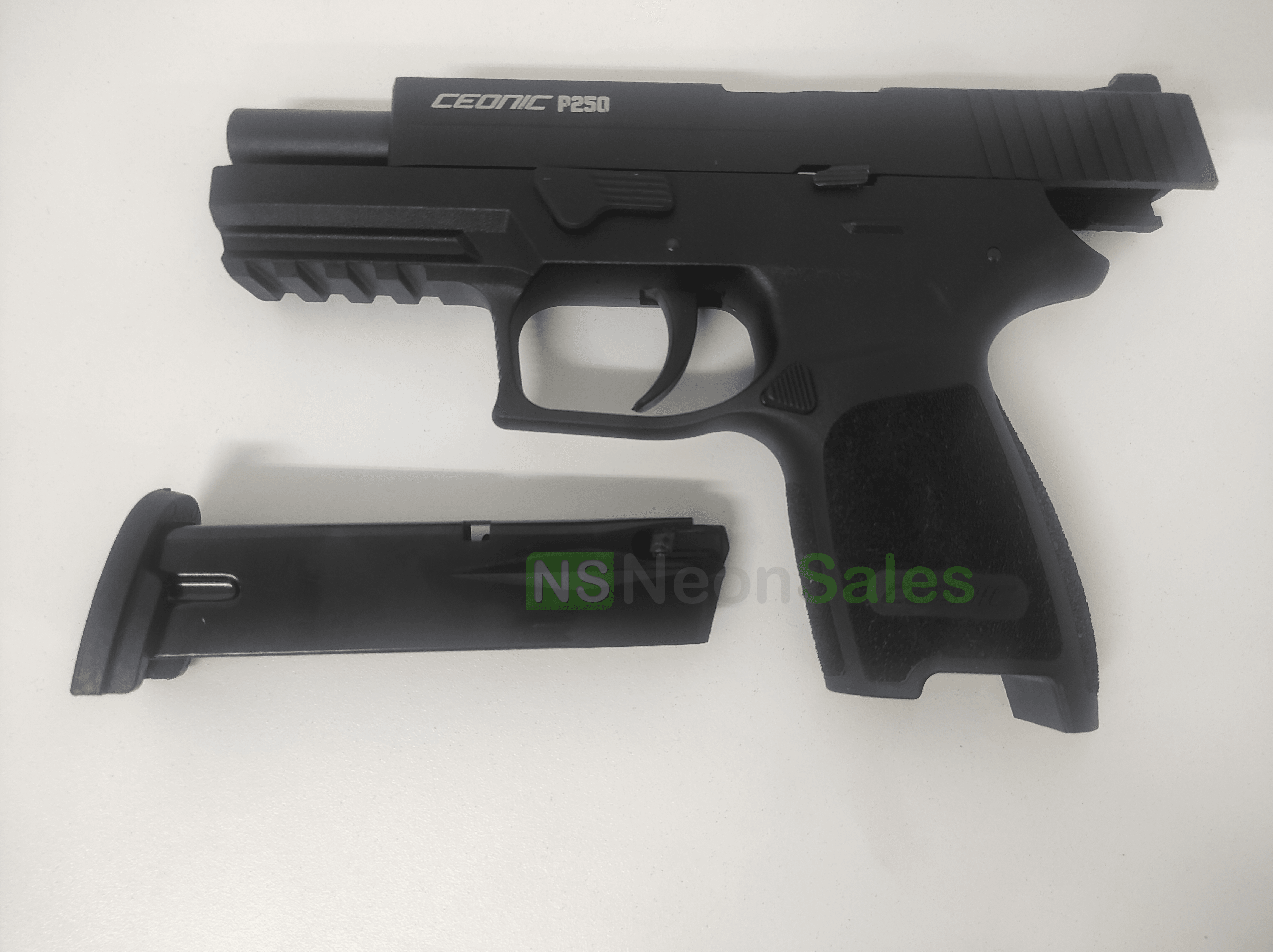 CEONIC P250 (P320 REPLICA) BLANK GUN - BLACK - NeonSales {{ shop.shopifyCountryName }}