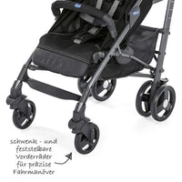 Chicco Liteway 3 stroller swivel front wheels and storage basket