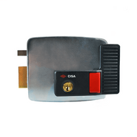 CISA ELECTRIC RIM GATE LOCK LHS W/ BUTTON - INWARD - NeonSales {{ shop.shopifyCountryName }}