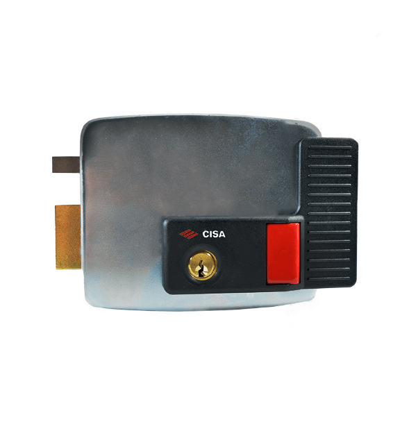 CISA ELECTRIC RIM GATE LOCK LHS W/ BUTTON - INWARD - NeonSales {{ shop.shopifyCountryName }}