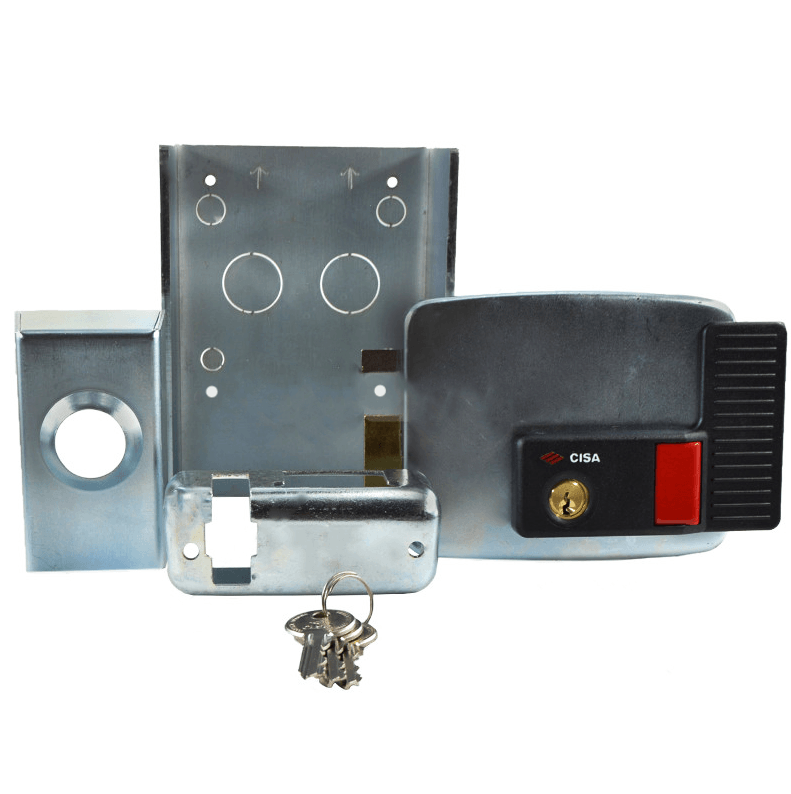 CISA ELECTRIC RIM GATE LOCK LHS W/ BUTTON - INWARD - NeonSales {{ shop.shopifyCountryName }}