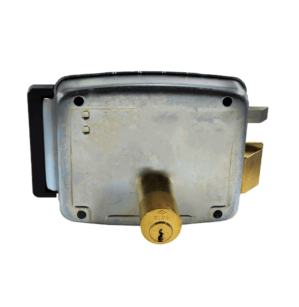 CISA ELECTRIC RIM GATE LOCK LHS W/ BUTTON - INWARD - NeonSales {{ shop.shopifyCountryName }}