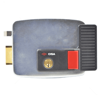 CISA ELECTRIC RIM GATE LOCK LHS W/ BUTTON - OUTWAR - NeonSales {{ shop.shopifyCountryName }}