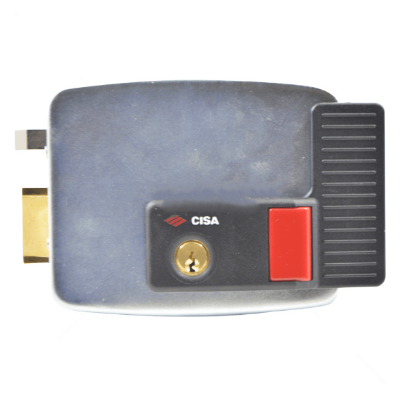 CISA ELECTRIC RIM GATE LOCK LHS W/ BUTTON - OUTWAR - NeonSales {{ shop.shopifyCountryName }}
