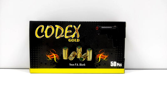 CODEX BLANK CARTRIDGES, 9MM P.A.K - 50's - NeonSales {{ shop.shopifyCountryName }}