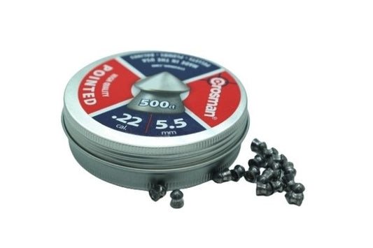 CROSMAN 5.5MM POINTED PELLETS- 500'S - NeonSales {{ shop.shopifyCountryName }}
