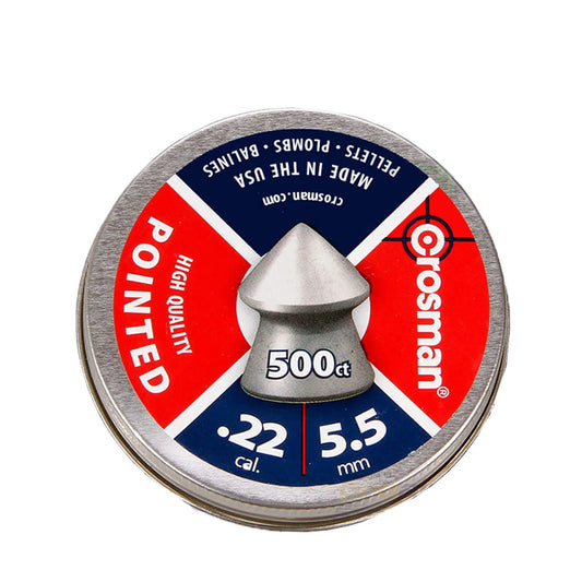 CROSMAN 5.5MM POINTED PELLETS- 500'S - NeonSales {{ shop.shopifyCountryName }}