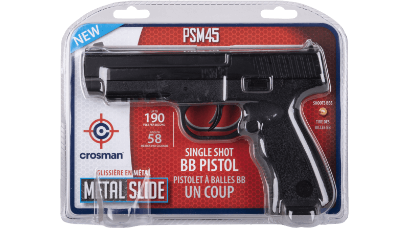 CROSMAN PSM45 SPRING COCKING PISTOL, 4.5MM CAL - NeonSales {{ shop.shopifyCountryName }}