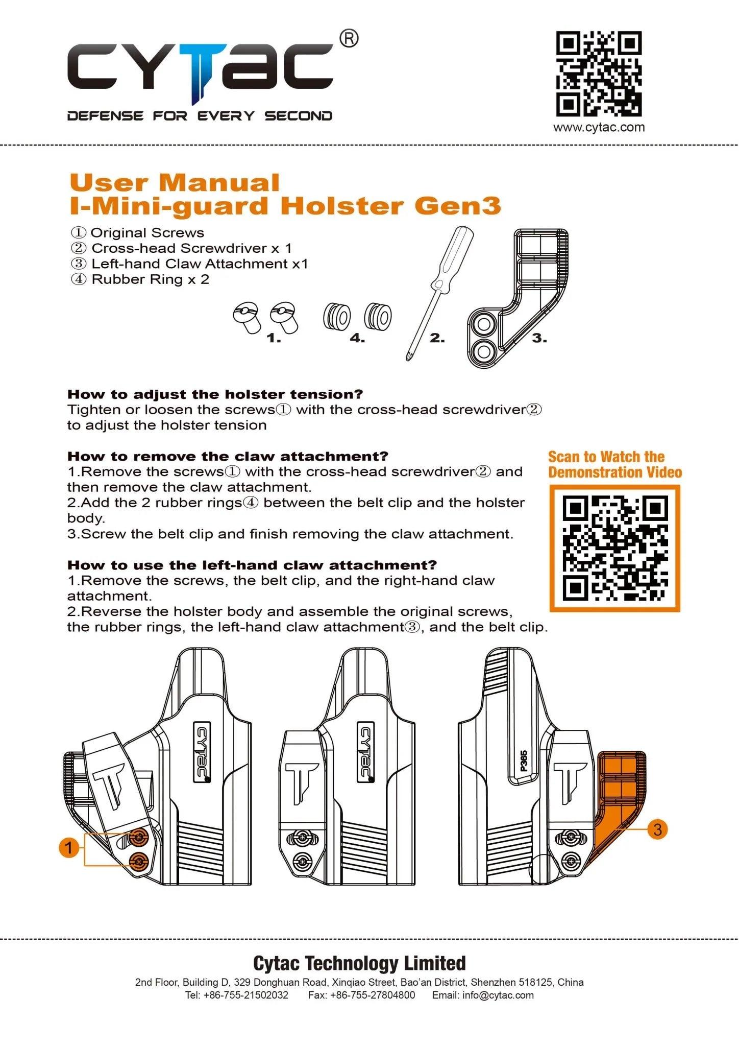 CYTAC I-MINI GUARD GEN 3 CLAW ONLY - NeonSales {{ shop.shopifyCountryName }}