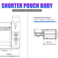 CYTAC I-MINI GUARD MAGAZINE HOLDER, GLOCK 17/19 - NeonSales {{ shop.shopifyCountryName }}