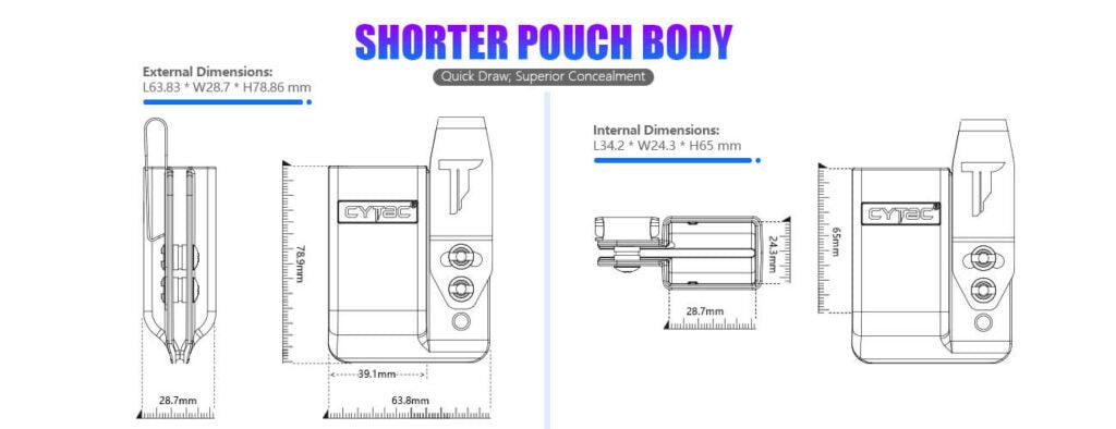 CYTAC I-MINI GUARD MAGAZINE HOLDER, GLOCK 17/19 - NeonSales South Africa