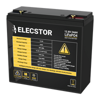 ELECSTOR 12.8V 24AH LIFEPO4 BATTERY - NeonSales {{ shop.shopifyCountryName }}