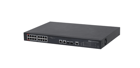 DAHUA 16 PORT 16FE POE+2GE SWITCH - NeonSales {{ shop.shopifyCountryName }}