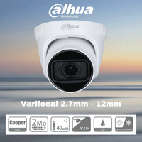 DAHUA 2MP DOME CAMERA 2.7MM-12MM VARIFOCAL - NeonSales {{ shop.shopifyCountryName }}