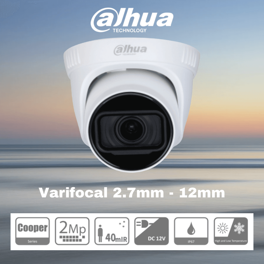DAHUA 2MP DOME CAMERA 2.7MM-12MM VARIFOCAL - NeonSales {{ shop.shopifyCountryName }}