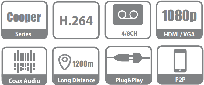 DAHUA 8CH COOPER PENTA -BRID DVR 720P - NeonSales South Africa