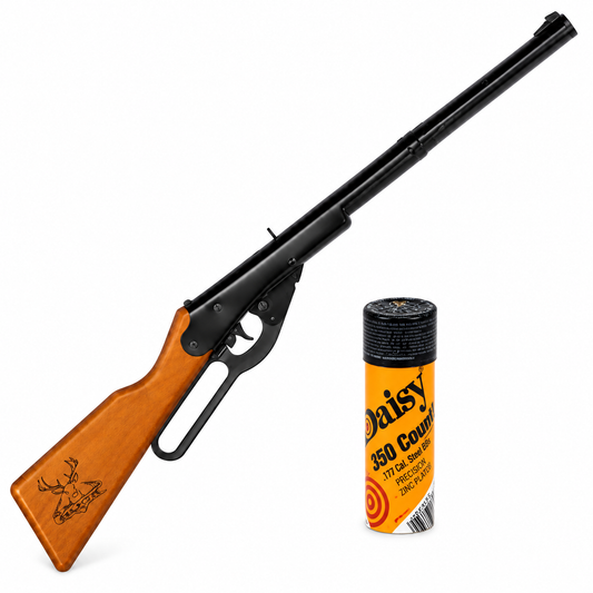 Daisy Buck Leveraction Spring Rifle 4.5mm with included Daisy 350 count steel BBs