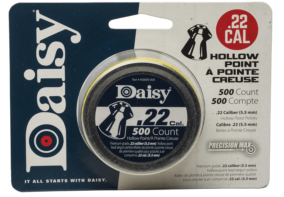 DAISY HOLLOWPOINT PELLETS .22 CAL, 15.27GR - 500's - NeonSales {{ shop.shopifyCountryName }}