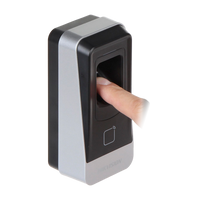 Biometric fingerprint scanner for access control, hand using security fingerprint reader