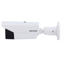 Hikvision outdoor bullet CCTV security camera with mounting bracket and cables