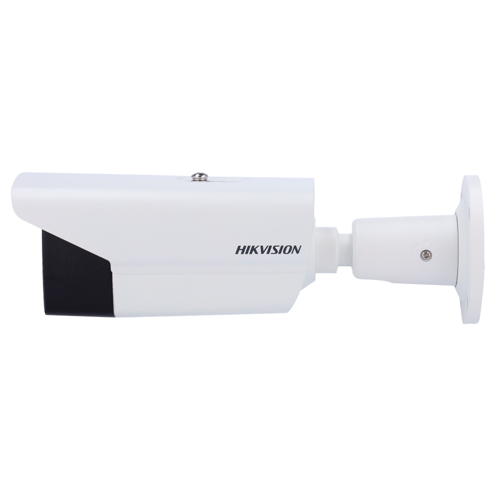 Hikvision outdoor bullet CCTV security camera with mounting bracket and cables