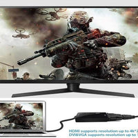 ANDOWL Q-DP3 DISPLAYPORT ADAPTER-4K HDMI/VGA/DVI