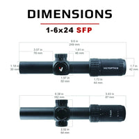 VECTOR OPTICS - S6 RIFLE SCOPE 1-6X24 SFP LPVO - NeonSales {{ shop.shopifyCountryName }}
