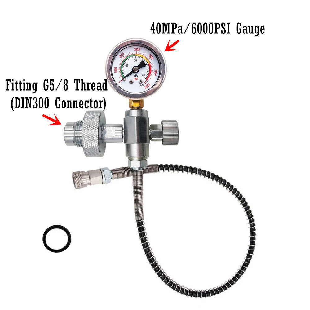 DIN SCUBA TANK FILL STATION 6000 PSI - STAINLESS