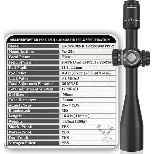 DISCOVERY ED-PRS GEN II 5-25X56SFIR FFP-MRAD/MOA-Z - NeonSales {{ shop.shopifyCountryName }}