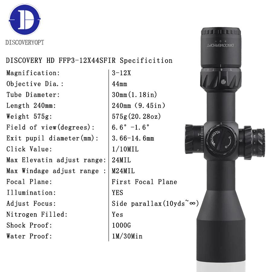 DISCOVERY HD 3-12x44 SFIR (FFP) COMPACT - NeonSales {{ shop.shopifyCountryName }}