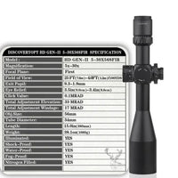 DISCOVERY HD GEN II 5-30X56 SFIR FFP-Z-MRAD - NeonSales {{ shop.shopifyCountryName }}
