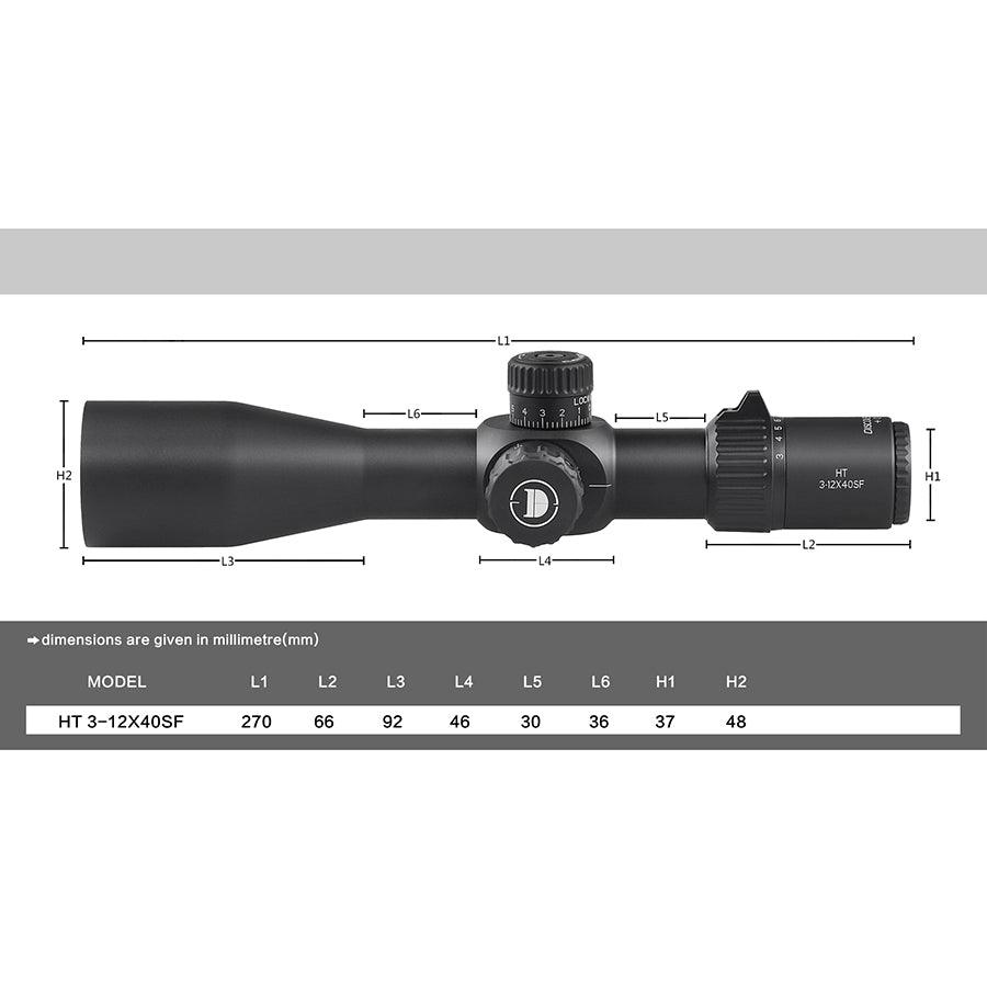 DISCOVERY HT 3-12X40 SF (FFP) RIFLE SCOPE - NeonSales South Africa