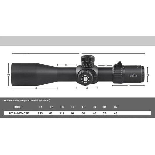 DISCOVERY HT 4-16X40 SF (FFP) RIFLE SCOPE - NeonSales {{ shop.shopifyCountryName }}