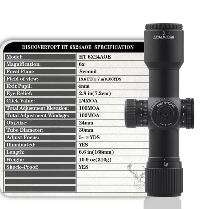 DISCOVERY HT 6X24 AOE IR SCOPE - NeonSales {{ shop.shopifyCountryName }}