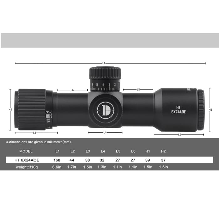 DISCOVERY HT 6X24 AOE IR SCOPE - NeonSales {{ shop.shopifyCountryName }}