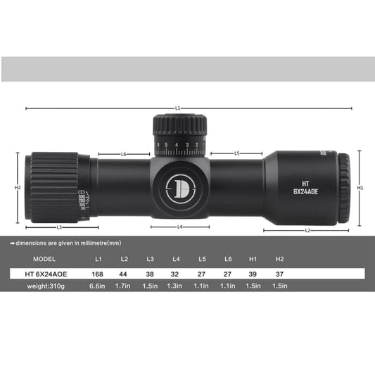 DISCOVERY HT 6X24 AOE IR SCOPE - NeonSales {{ shop.shopifyCountryName }}