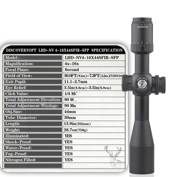DISCOVERY LHD-NV 4-16X44 SFIR SFP SCOPE - NeonSales {{ shop.shopifyCountryName }}