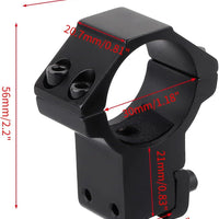 DISCOVERY MOUNT RINGS, 30MM, HIGH, 9-11MM DOVETAIL - NeonSales {{ shop.shopifyCountryName }}