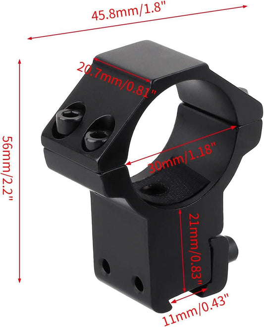 DISCOVERY MOUNT RINGS, 30MM, HIGH, 9-11MM DOVETAIL - NeonSales {{ shop.shopifyCountryName }}