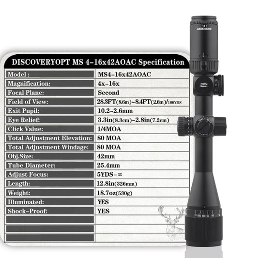 DISCOVERY MS 4-16X42 AOAC SCOPE - NeonSales {{ shop.shopifyCountryName }}