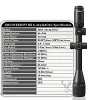 DISCOVERY MS 6-24X42 AOAC SCOPE - NeonSales {{ shop.shopifyCountryName }}