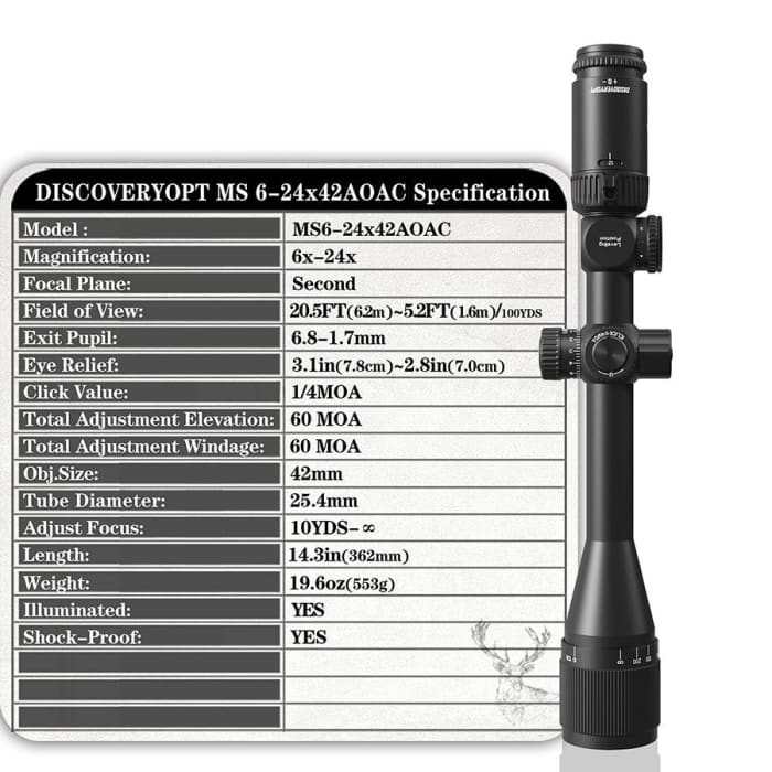 DISCOVERY MS 6-24X42 AOAC SCOPE - NeonSales {{ shop.shopifyCountryName }}
