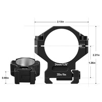 DISCOVERY HEAVY DUTY PICATINNY MOUNT SET - 34MM