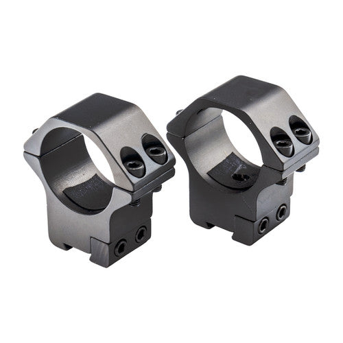 Representative 30 mm two-piece medium dovetail scope ring set