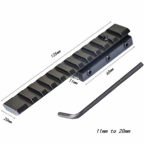 DOVETAIL - WEAVER RAIL ADAPTER & 20MM RISER - NeonSales {{ shop.shopifyCountryName }}