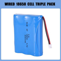 EJC V-SHAPED 3 X 18650 BATTERY PACK WITH CONNECTOR
