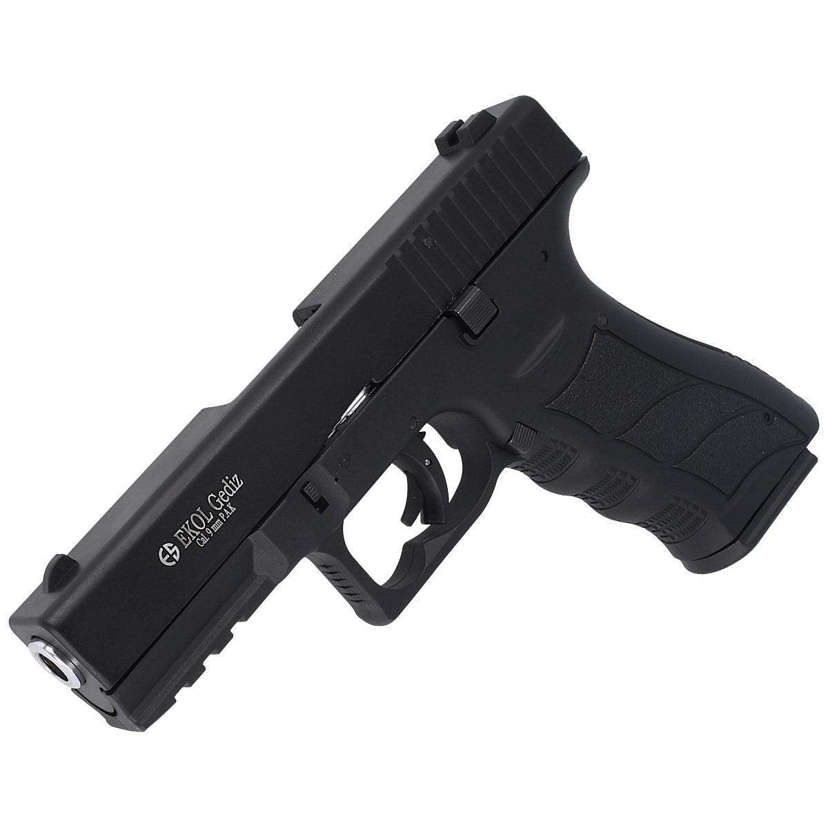 EKOL GEDIZ (GLOCK 17) BLANK GUN - BLACK W/ CHROME - NeonSales {{ shop.shopifyCountryName }}